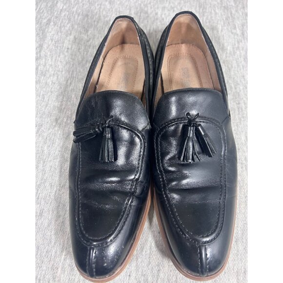 Stacy Adams Donovan Loafer Men's Size 10M Tassel Slip-on Leather Black - Picture 1 of 9